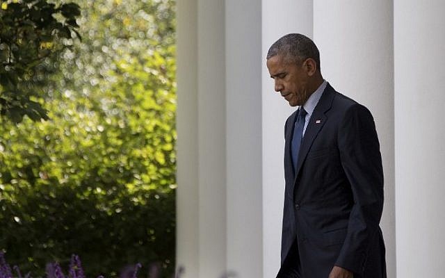 US President Barack Obama in the White House, Washington, DC, October 5, 2016. (AFP Photo/Jim Watson)