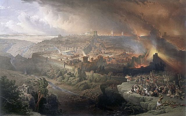 The Siege and Destruction of Jerusalem, by David Roberts, 1850. (Wikipedia/ Creative Commons)