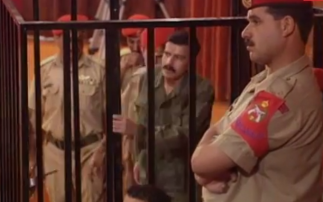 Ahmed Daqamseh on trial in Jordan in 1997. (YouTube screenshot)
