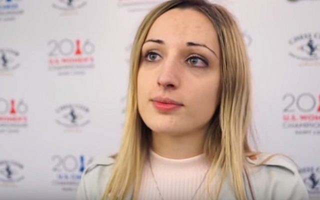 US Women’s Chess Champion Nazi Paikidze (YouTube screenshot)