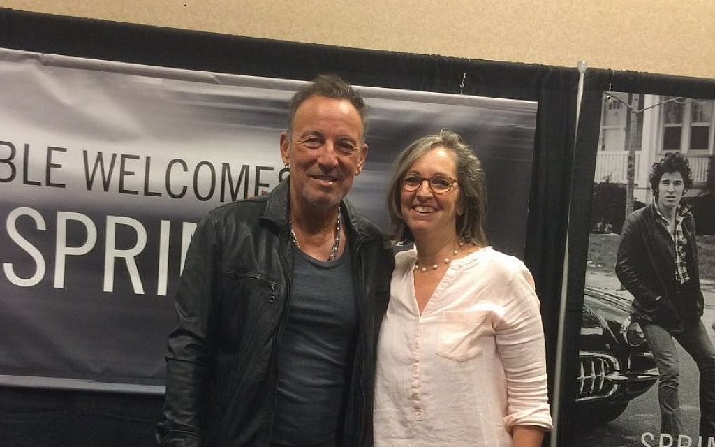 Bruce Springsteen with Amy Kalman, Freehold, New Jersey, September 27, 2016 (Courtesy Amy Kalman)