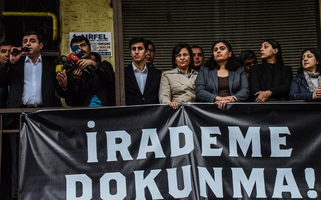 Turkey arrests leaders of pro-Kurdish party, 9 other MPs | The Times of  Israel