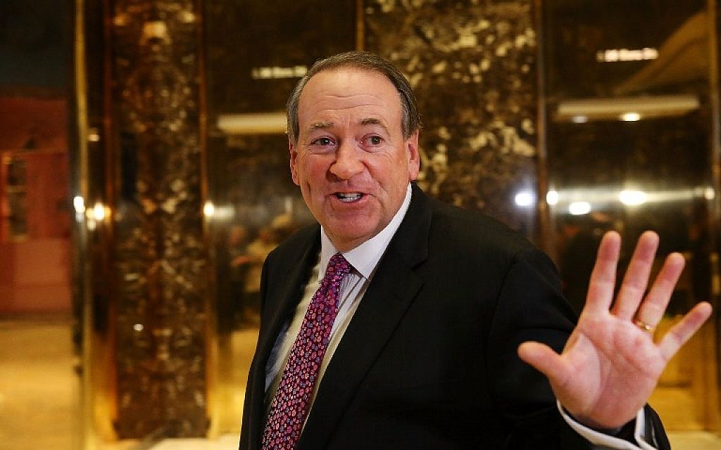Mike Huckabee said set to be US envoy to Israel, tasked with moving