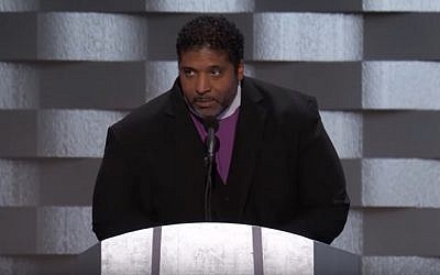 Rev. William Barber speaking on the final day of the Democratic National Convention in Philadelphia on July 28, 2016 (screen capture: YouTube)