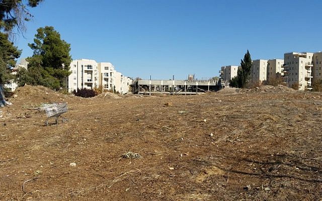 The Jerusalem site formerly known as the Allenby Barracks, a planned location for a second campus of the US Embassy (Raphael Ahren/Times of Israel)