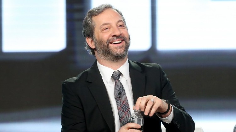 Judd Apatow speaks onstage during the HBO portion of the 2017 Winter Television Critics Association Press Tour at the Langham Hotel, in Pasadena, California January 14, 2017. (Frederick M. Brown/Getty Images/AFP)