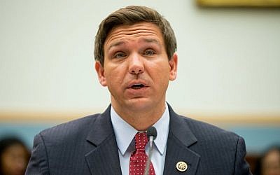 Rep. Ron DeSantis, R-Fla. testifies on Capitol Hill in Washington, Tuesday, May 24, 2016, before the House Judiciary Committee hearing on allegations of misconduct against IRS Commissioner John Koskinen. (AP Photo/Andrew Harnik)