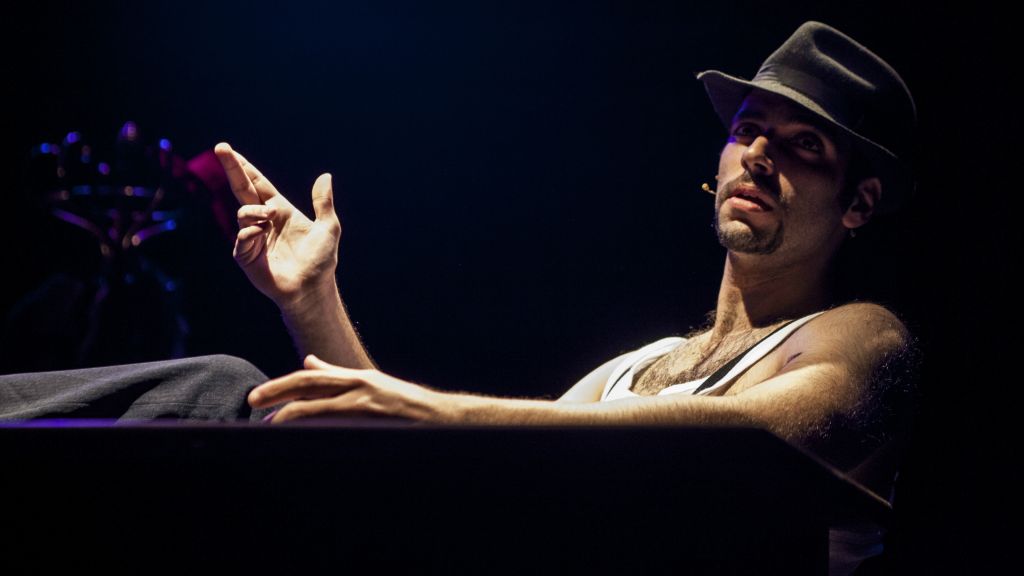 Amit Ulman, one of the creators of 'The City,' the rap-driven spoken word production from The Victor Jackson Show ensemble, in which he plays Joe (Courtesy Peter Kiska)