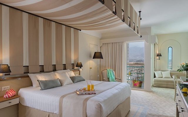 A guest room at the Herods Vitalis Spa Hotel Eilat. (Herods Vitalis Spa Hotel Eilat, courtesy)