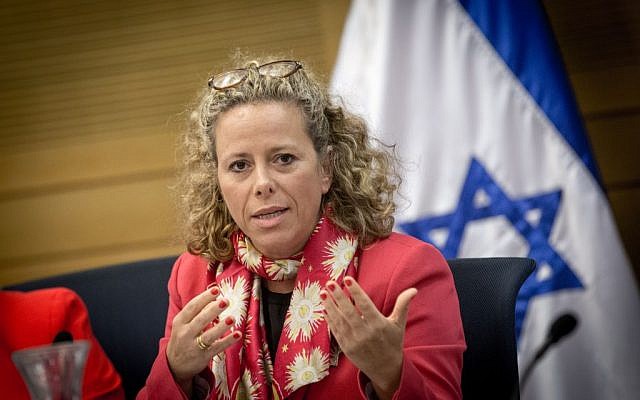 Zionist Union MK Ayelet Nahmias-Verbin attends a Knesset committee meeting, November 2, 2016. (Miriam Alster/FLASH90) 