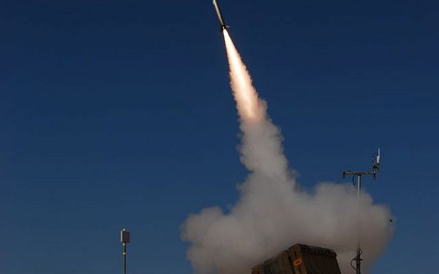 Successful test of Iron Dome anti-missile system, February 22, 2017 (Missiles Defense Agency, Ministry of Defense)
