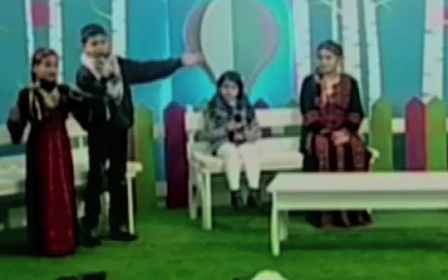 Children on Palestinian Authority TV lauding violence and weapons, January 20, 2017. (YouTube screenshot)