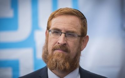 Likud Knesset member Yehuda Glick, September 27, 2016. (Yonatan Sindel/Flash90)