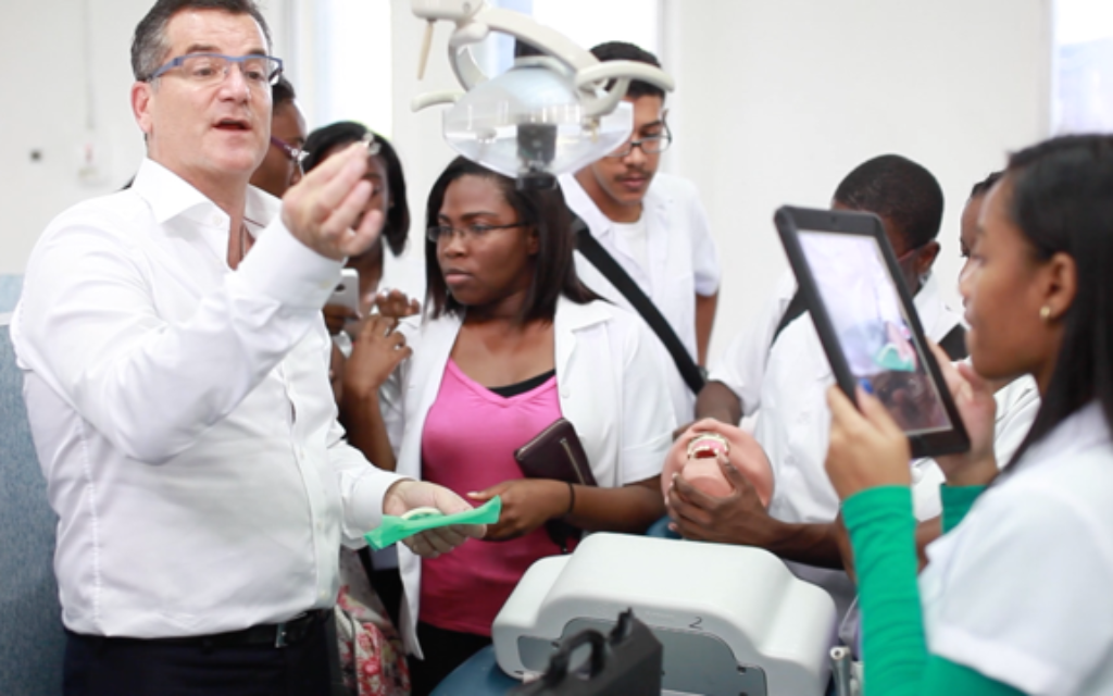 Dr. Gary Glassman flies to Jamaica several times a year to volunteer as an adjunct professor at the University of Technology’s College of Oral Health Sciences in Kingston. (Courtesy)