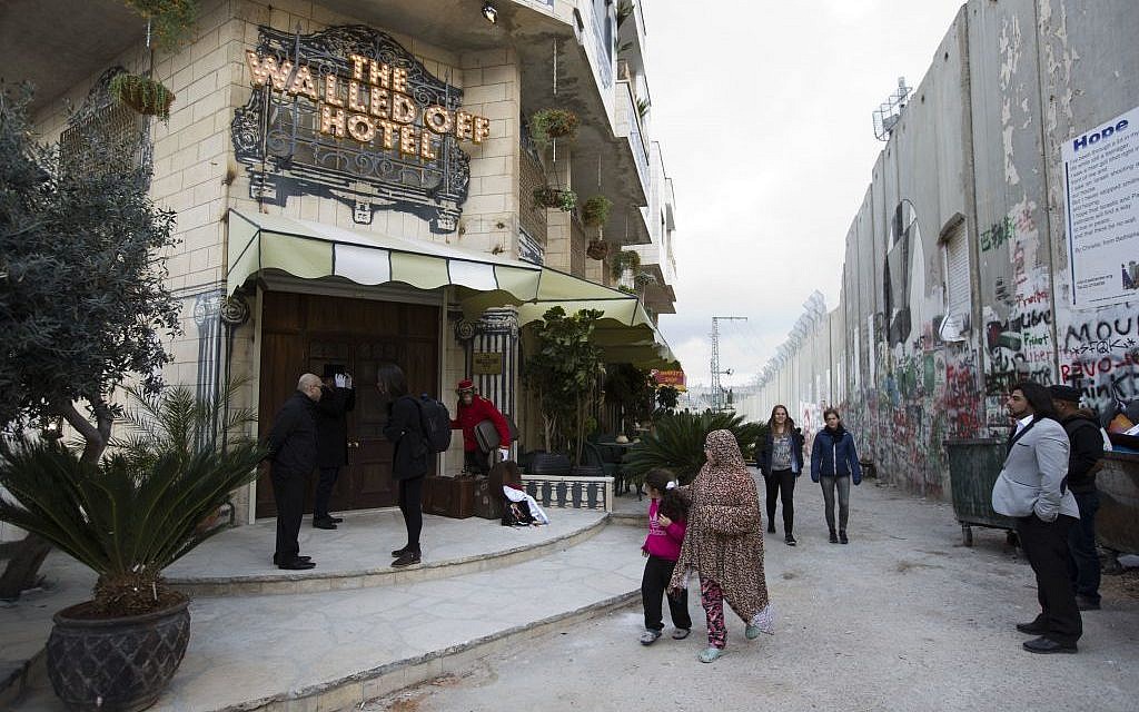 Banksy's art in new West Bank hotel with world's 'worst view