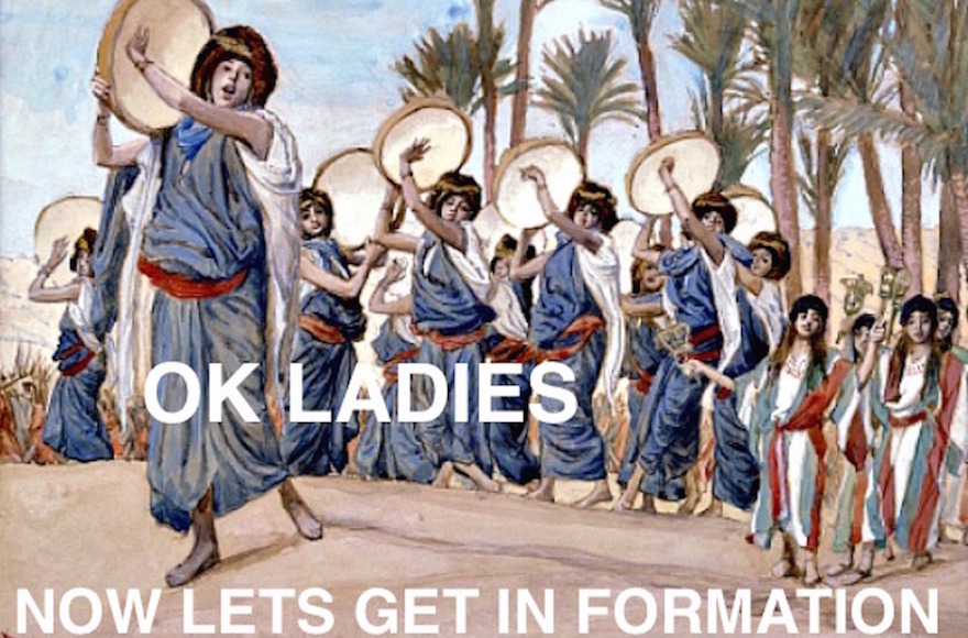A Beyonce-themed Passover meme (Amy Schiller)