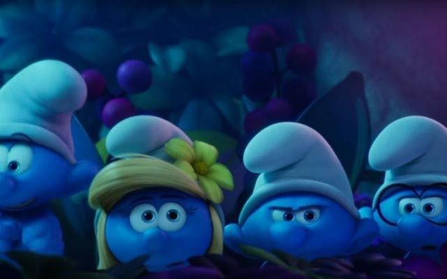 Smurfette (C) in a screenshot from the official trailer for the new movie Smurfs: The Lost Village. (YouTube)