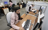 A high-tech company which employs ultra-Orthodox women in Modiin Illit.  August 17, 2009. (Abir Sultan/Flash 90/File)