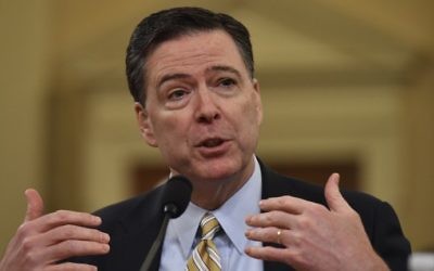 This file photo taken on March 20, 2017 shows then FBI director James Comey during the House Permanent Select Committee on Intelligence hearing on Russian actions during the 2016 election campaign on Capitol Hill in Washington, DC. (AFP Photo/Nicholas Kamm)