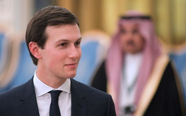 Jared Kushner is seen at the Royal Court after US President Donald Trump received the Order of Abdulaziz al-Saud medal in Riyadh on May 20, 2017.
 (MANDEL NGAN / AFP)
