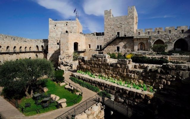 A bird's eye view of the Tower of David Museum, about to undergo a $30 million renovation (Courtesy Naftali Hilger)