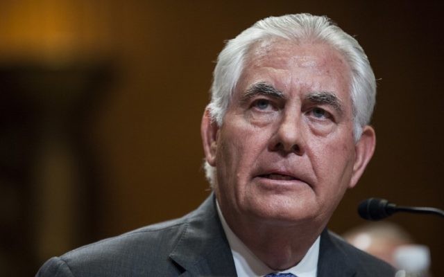 US Secretary of State Rex Tillerson testifies during a State, Foreign Operations and Related Programs Subcommittee hearing on the State Department's FY2018 Budget on Capitol Hill on June 13, 2017 in Washington, D.C. (Zach Gibson/Getty Images/AFP)