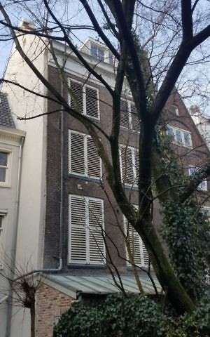 The 'Secret Annex' in which Anne Frank wrote her diary, Amsterdam, January 2017 (Matt Lebovic/The Times of Israel)