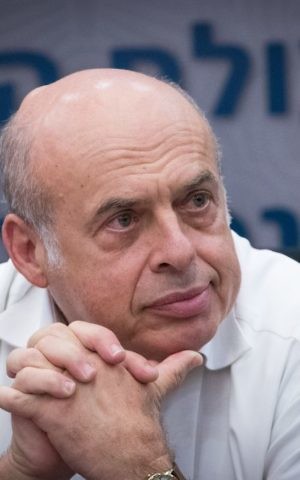 Jewish Agency chairman Natan Sharansky attends a meeting in the Knesset of the lobby for strengthening ties with the Jewish world, June 27, 2017. (Yonatan Sindel/Flash90)
