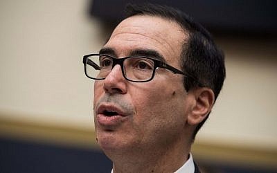 US Treasury Secretary Steve Mnuchin testifies before the House Financial Services Committee on Capitol Hill on July 27, 2017. (AFP Photo/Nicholas Kamm)