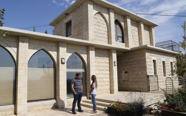 One of the homes set to be demolished in the Netiv Ha'avot outpost in Gush Etzion, September 2, 2016. (Gerhson Elinson/Flash90)