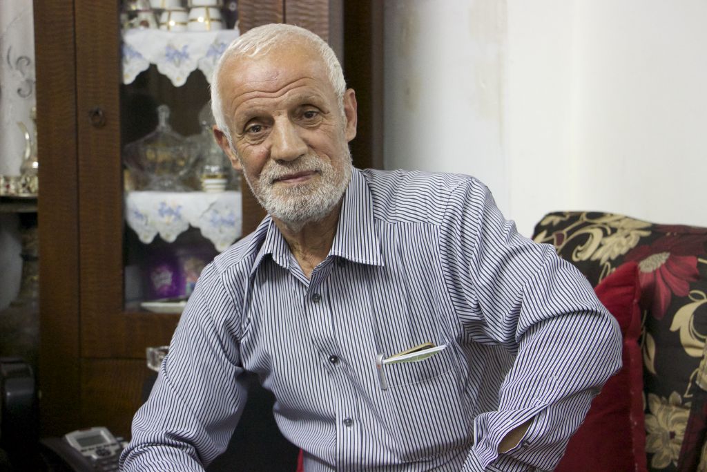 Jerusalem Old City resident Salim Klfawee, 69-year-old. (Micah Danney/Times of Israel)