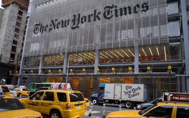 Illustrative photo of the New York Times building (Jonathan Torgovnik/Getty Images)