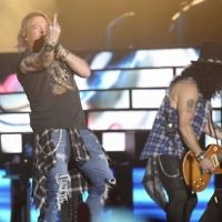 Guns N' Roses gave a three-hour plus concert in Tel Aviv on July 15, 2017 despite the summer heat. (courtesy Lior Keter)