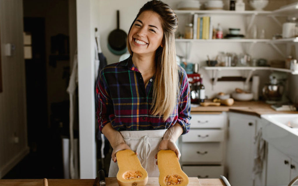 Molly Yeh has taken the food blogging world by storm with her bubbly personality and creative recipes. (Chantell Quernemoen/via JTA)