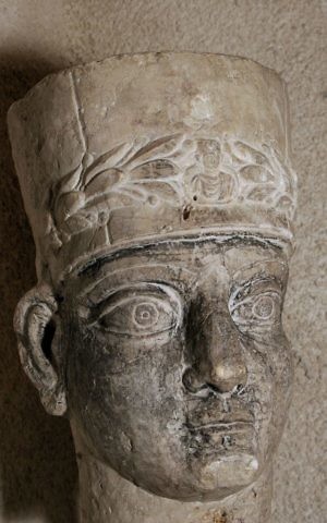 An early 3rd century CE statue of a priest from Palmira, Syria, currently preserved at the Terra Sancta Museum. (courtesy)
