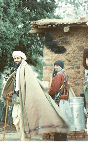 Osama bin Laden at Tora Bora, November, 1996. (Abdel Bari Atwan/courtesy)