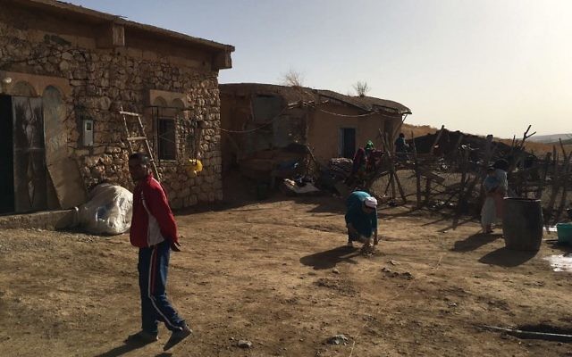 A picture taken on August 19, 2017, shows the home belonging to the Oukabir family in Melouiya, a village high in Morocco's Atlas Mountains. (AFP PHOTO / Hamza MEKOUAR)
