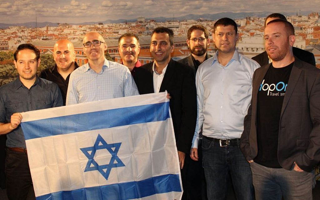 Shahar Friedman from Visa and the Israeli team. (Anthony Upton)