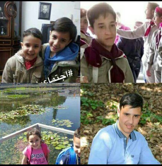 (Clockwise from top left) Issa, 8; Muhammad 10; Taysir 15: Ilina 6; Ahmad 17. All five children were killed in a West Bank car accident on June 27, 2017. (Courtesy)