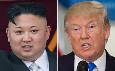 North Korean leader Kim Jong-un (left) and US President Donald Trump (right). (AFP/Saul Loeb and Ed Jones)