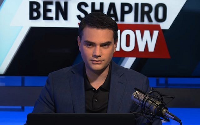 Jewish conservative commentator Ben Shapiro. (Screenshot)