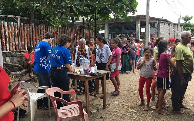 Jewish Agency volunteers offer aid in Mexico, following a deadly earthquake (courtesy