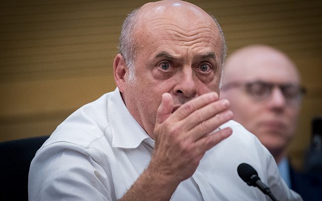 Jewish Agency chairman, Natan Sharansky attends the lobby for strengthening ties with the Jewish world at the Knesset, June 27, 2017. (Yonatan Sindel/Flash90)