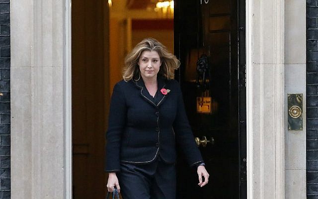 Britain's newly appointed international development secretary, Penny Mordaunt leaves 10 Downing Street in London on November 9, 2017, after being appointed to the position. (AFP Photo/Daniel Leal-Olivas)
