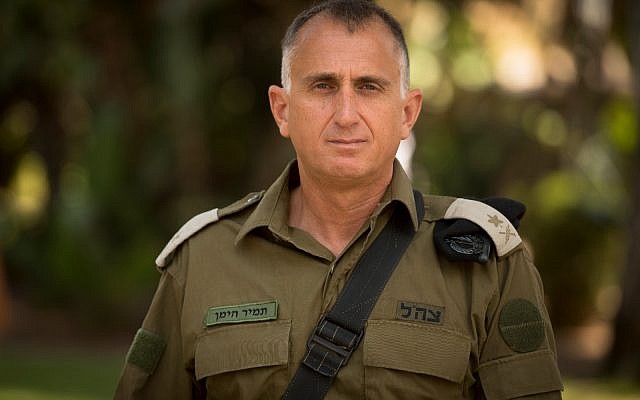 Maj. Gen. Tamir Hyman, the head of the IDF's Northern Corps, who was named as the army's incoming Military Intelligence chief, in an undated photograph. (Israel Defense Forces)