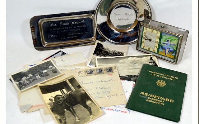 Some items from the estate of Oskar Schindler's wife Emilie up for auction on December 8, 2017. (Lawrences Auctioneers)