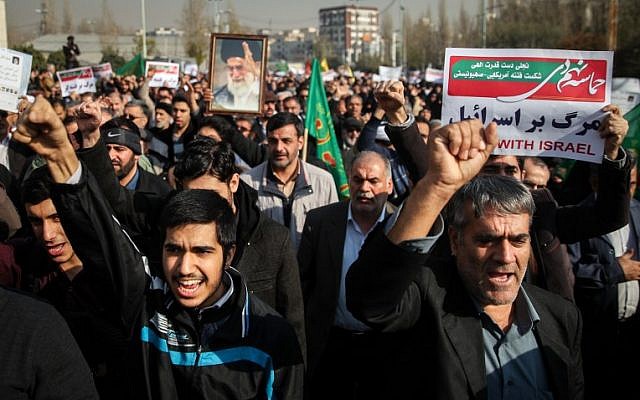 On 3rd day of anti-regime protests, Iran blames US, Israel for stirring  unrest | The Times of Israel