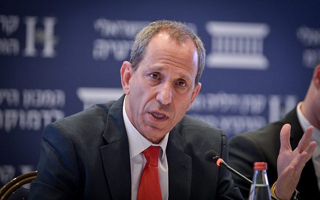Chairman of Israel Securities Authority Shmuel Hauser attends a conference in Jerusalem on June 19, 2017. (Yossi Zeliger/Flash90)