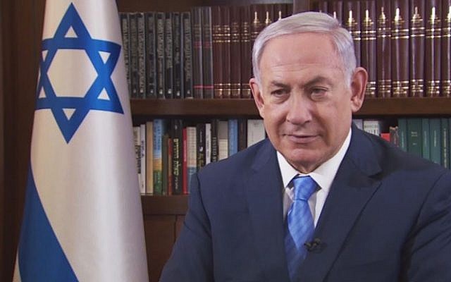 Prime Minister Benjamin Netanyahu speaks to CNN on December 22, 2017 (YouTube screenshot)