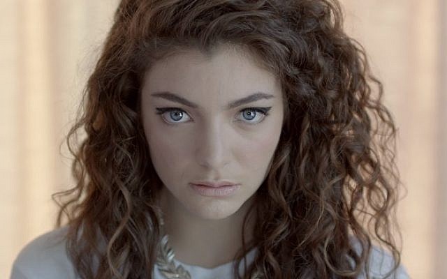 Pop singer Lorde (YouTube screenshot)